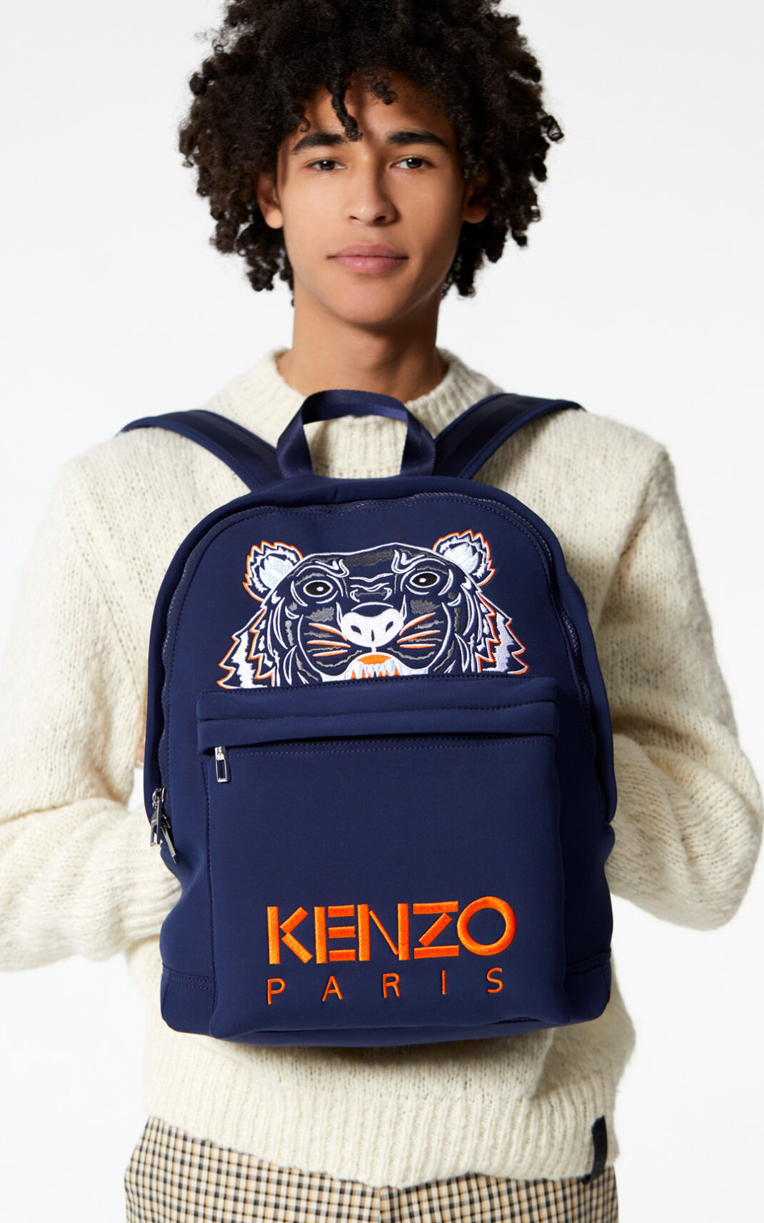 Mochila Kenzo Large Neoprene Tiger Hombre Azul Marino Azules - SKU.8218278